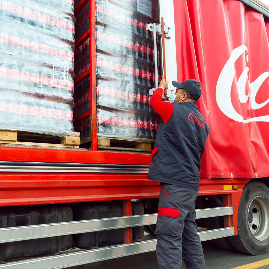 coca-cola distribution truck