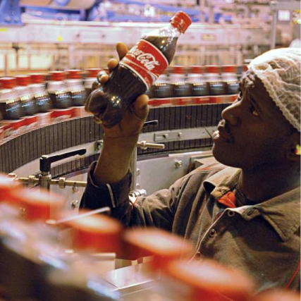 production line coca-cola