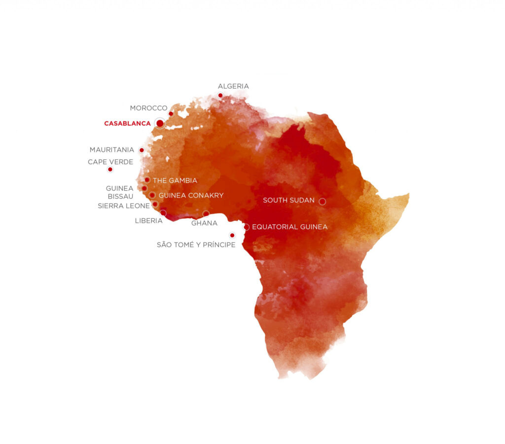 ECCBC Africa map