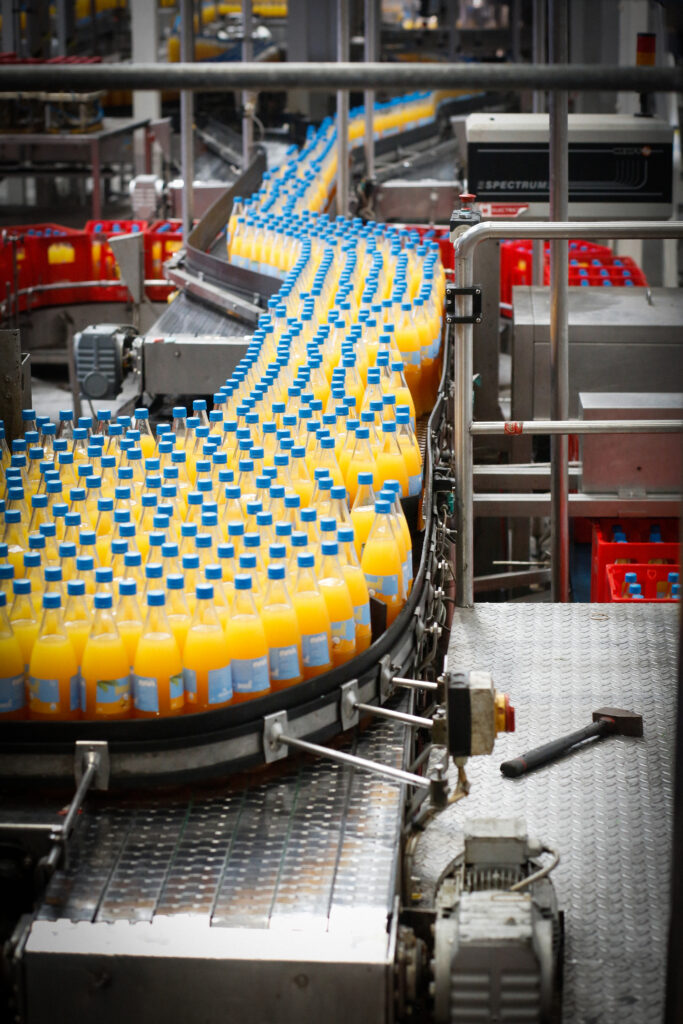 Cadena produccion fanta naranja